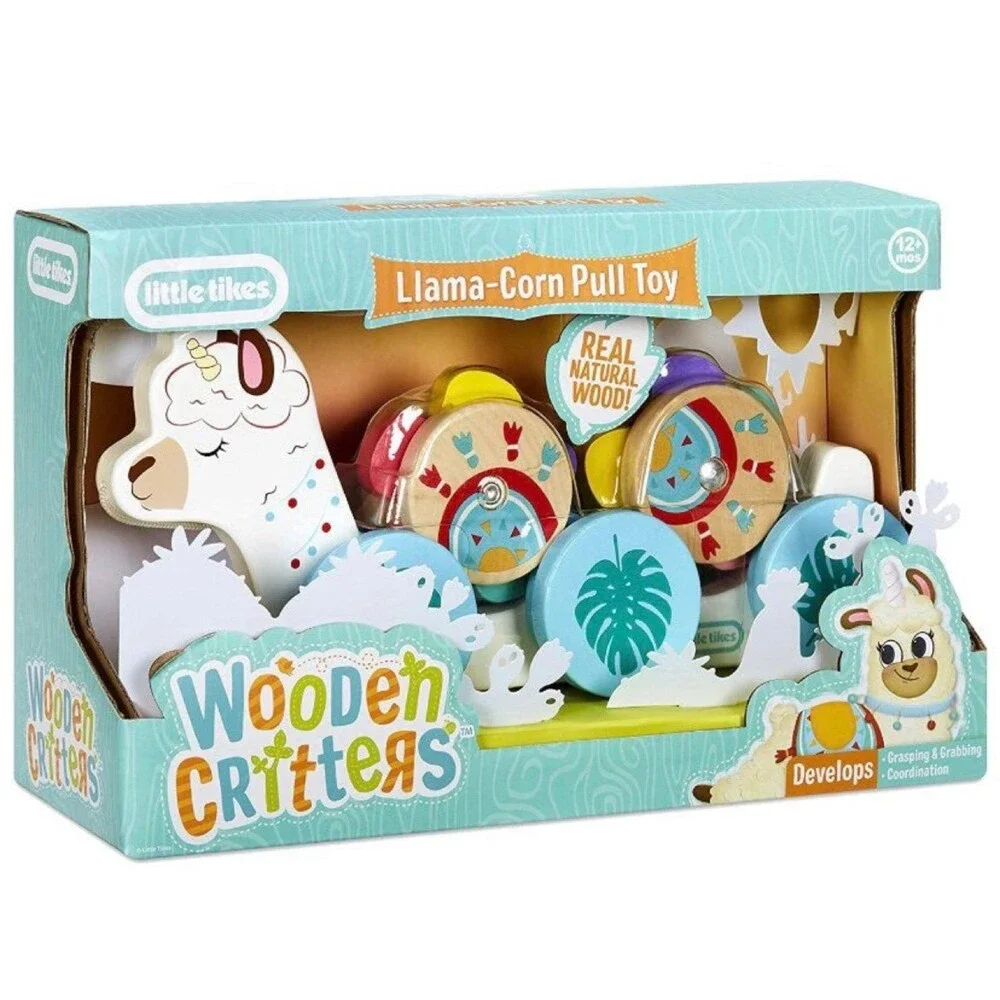 Llama pull toy wood fisher-price new toddler